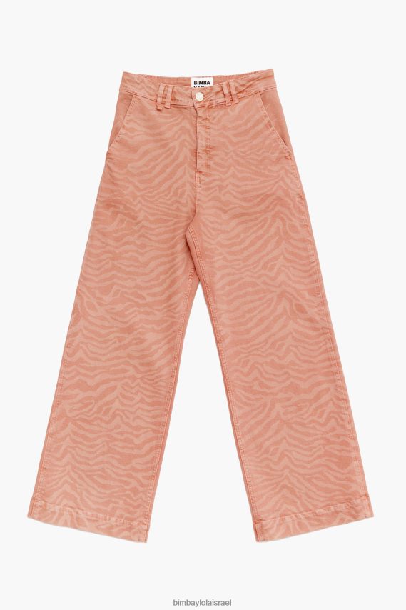 Bimba Y Lola culotte - ג'ינס גבוה בהדפס נמר X2J628522 הַלבָּשָׁה מִשׁמֵשׁ